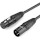 Кабель UGREEN AV130 Cannon Male to Female XLR 3м Black (20711)