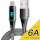 Кабель ESSAGER LED Digital Display Fast Charging Data Cable 6A USB-A to Type-C 2м Black (ES-XCT-YDA01)