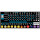 Наліпки на клавіатуру SampleZone чорні з білими та синіми літерами, EN/UA/RU (SZ-BK-BS)