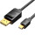 Кабель VENTION Mini DisplayPort to DisplayPort Cable Mini DisplayPort - DisplayPort 1.5м Black (HAABG)