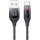 Кабель USAMS US-SJ636 6A XM Type-C Fast Charging & Data Cable with Colorful Light 1.2м Gradient Black (SJ636USB01)