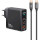 Зарядний пристрій USAMS US-CC168 T52 140 W GaN Fast Charger Black w/Type-C to Type-C cable (UMXLOGTC01)