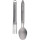 Набір дорожніх столових приладів NEXTOOL Titanium Outdoor Spoon & Fork (NE0124/KT5525)