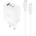 Зарядное устройство HOCO C126A Pure power 1xUSB-A, 2xUSB-C, PD40W, QC3.0 White w/Type-C to Type-C cable (6931474798749)
