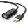 Кабель-удлинитель UGREEN US121 USB-AF to USB-AF Active Extension Cable 25м Black (10325)
