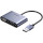 Конвертер відеосигналу UGREEN CM449 USB 3.0 to HDMI+VGA Converter USB - HDMI/VGA v1.3 Gray (20518)