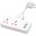 Сетевой разветвитель HOCO AC12A Reise White, 2 розетки, 1xUSB-C, 3xUSB