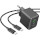 Зарядний пристрій HOCO CS14A Ocean 1xUSB-C, 1xUSB-A, PD20W, QC3.0 Black w/Type-C to Type-C cable (6942007603911)