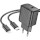 Зарядний пристрій HOCO CS22A Value 1xUSB-C, PD30W Black w/Type-C to Lightning cable (6942007609920)