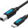 Кабель VENTION USB2.0 C Male to B Male Printer Cable 2м Black (CQUBH)