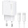 Зарядное устройство USAMS CC226 T65 Single USB Travel Charger White w/Type-C to Type-C cable (OYXLTZ01)