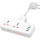 Мережевий розгалужувач HOCO AC12 Reise White, 2 розетки, 1xUSB-C, 3xUSB