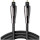 Кабель оптичний (AOC) UGREEN AV108 Optical Audio Cable TOSLINK 1м Black (10539)