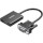 Конвертер відеосигналу UGREEN CM513 Male to Female VGA - HDMI Black (50945)