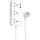 Сетевой фильтр HOCO AC8A White, 3 розетки, 1xUSB-C, 3xUSB, 1.5м