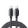 Кабель ESSAGER Jelly Bean 100W Magnetic Data Cable Type-C to Type-C 1м Black (EXCTT1-TD01-P)