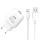 Зарядний пристрій XO L37 1xUSB-A, 2.1A White w/Lightning cable (L37I-WH)