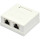 Розетка накладна EPNEW 2xRJ-45 Cat.6 STP White (6BX-S2WHA6)