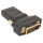 Адаптер поворотний POWERPLANT HDMI - DVI Black (KD00AS1301)