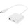 Адаптер CABLEXPERT A-CM-3.5FP-01 Type-C Male to Type-C Female + minijack 3.5mm White