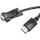 Кабель HOCO US12 HDTV Male to VGA Male HD Data Cable HDMI - VGA 1м Black (6942007628228)