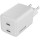 Зарядний пристрій CANYON CUW45CC GaN 2xUSB-C, 45W White (CNS-CUW45CC)