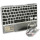 Комплект бездротовий VOLTRONIC YT-KB333 Black/Transparent