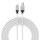 Кабель BASEUS CoolPlay Series Fast Charging Cable USB to Type-C 100W 2м White (CAKW000702)