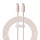 Кабель BASEUS Habitat Series Fast Charging Cable Type-C to Type-C 100W 2м Wheat Pink (P10360202421-01)