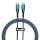 Кабель BASEUS Glimmer Series Fast Charging Data Cable Type-C to Type-C 100W 1м Blue (CADH000703)