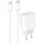 Зарядное устройство DENMEN DC06 1xUSB-C 20W 3.6A White w/Type-C to Type-C cable