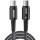 Кабель ESSAGER PD60W Fast Charge Data Cable Type-C to Type-C 1м Black (EXCTT2-CG03)