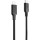 Кабель PROOVE Striped Silicone Type-C to Lightning 2.4A 1м Black