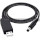 Кабель питания USB to DC 2E USB to DC 5.5*2.5mm 12V 1м Black (2E-CCAD12-BK)