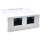 Розетка накладная ESERVER 2xRJ-45 Cat.5e UTP White (WT-2015A)