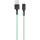 Кабель XO NBQ166 USB-A to Micro-USB 1м Green