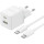 Зарядний пристрій BASEUS Palm Fast Charger C+U 30W EU Moon White w/Type-C to Type-C cable (P1011160A213-01)