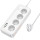 Сетевой фильтр HOCO AC22 Sunlight White, 4 розетки, 1xUSB-C, 3xUSB, 1.5м