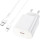 Зарядний пристрій HOCO N22 Jetta 1xUSB-C, PD25W White w/Type-C to Lightning cable (6931474760074)