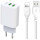 Зарядний пристрій XO L85C 2xUSB-A, 2.4A White w/Lightning cable (XO-L85C-L)