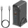 Зарядний пристрій PROMATE GaNPort-140W 1xUSB-A, 3xUSB-C, QC3.0, PD3.1, 140W GaNFast Black w/Type-C cable