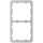 Рамка для выключателя AJAX Frame на 2 секции для LightSwitch Vertical