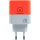Зарядний пристрій WUW C215 1xUSB-A, 2xUSB-C, PD65W, QC3.0, GaN Orange/White
