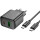 Зарядний пристрій HOCO CS23A Sunlight 1xUSB-C, 1xUSB-A, PD30W, QC3.0 Black w/Type-C cable (6942007609968)