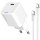 Зарядний пристрій COLORWAY GaN Mini 35W 1xUSB-C Fast Charging White w/Type-C cable (CW-CHS056PDC-WT)