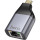 Мережевий адаптер HOCO UA35 Portable OTG Ethernet Adapter Metal Gray