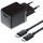Зарядний пристрій BASEUS Palm Fast Charger 1C 20W EU Cluster Black w/Type-C cable (P10111602113-01)