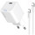 Зарядний пристрій COLORWAY GaN Mini 30W 1xUSB-C Fast Charging White w/Type-C cable (CW-CHS054PDC-WT)