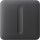 Кнопка для одноклавишного выключателя (диммера) AJAX SoloButton Dimmer 1-gang 2-way for LightSwitch Graphite