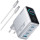 Зарядное устройство ANKER Laptop GaN Charger 140W, 1xUSB-A, 3xUSB-C, PD3.1 Silver w/Type-C cable (B2697G41)